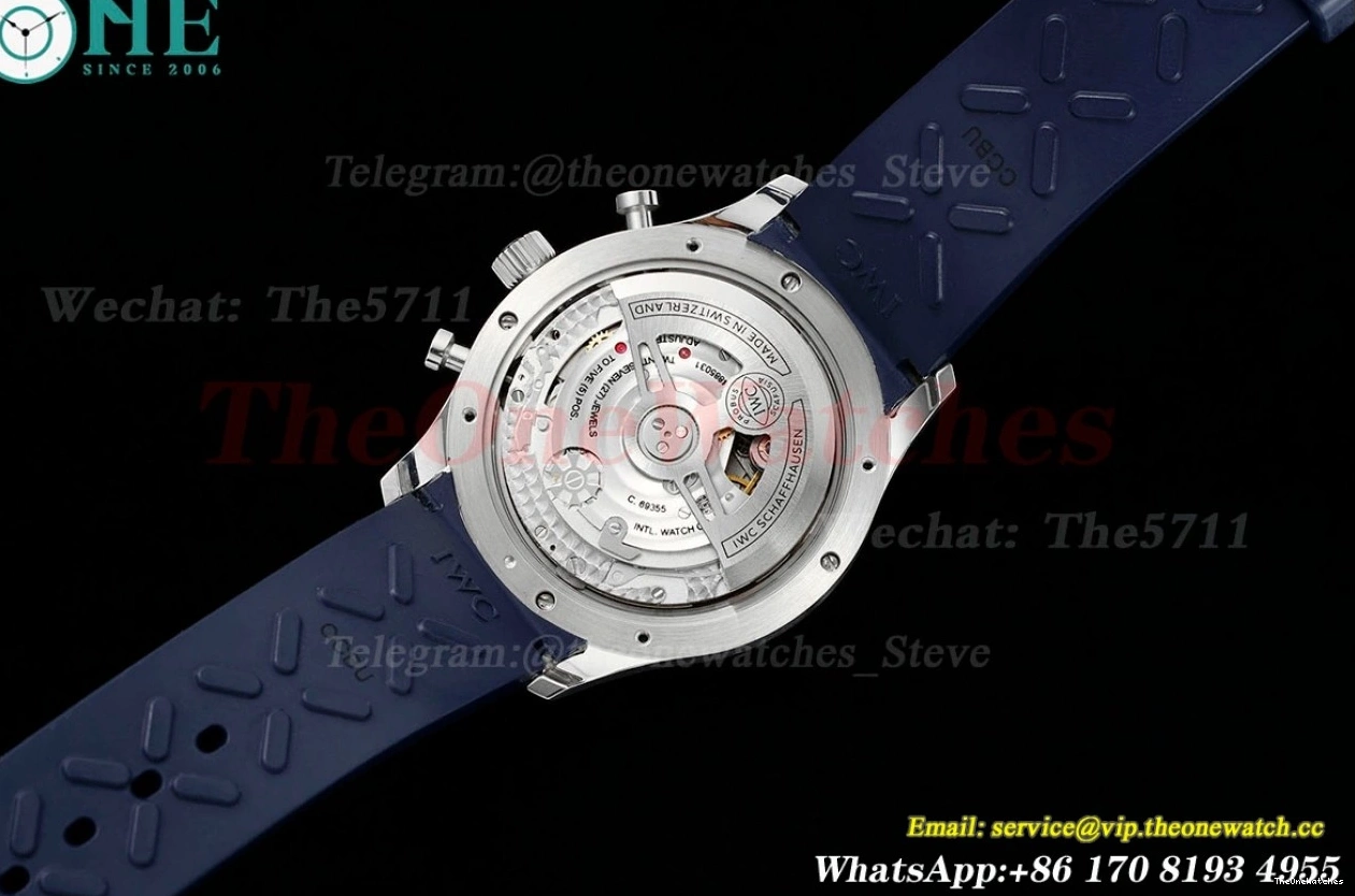 RU Z+F SS 41mm A69355 White Portuguese Blue Chrono 0209